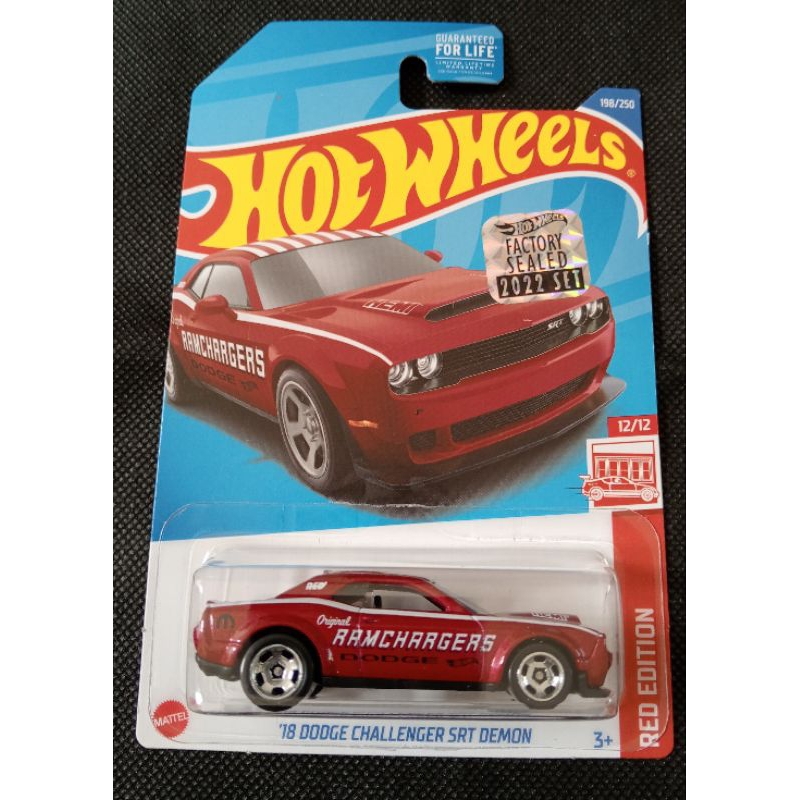 Hot Wheels 18 Dodge Challenger Srt Demon Red Edition Factory Sealed