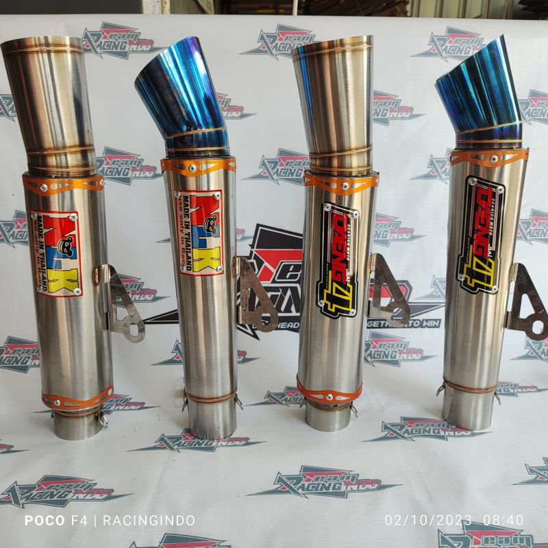 Exhaust canister only DAENG SAI4 pipe 51mm inlet for all Motorcycles