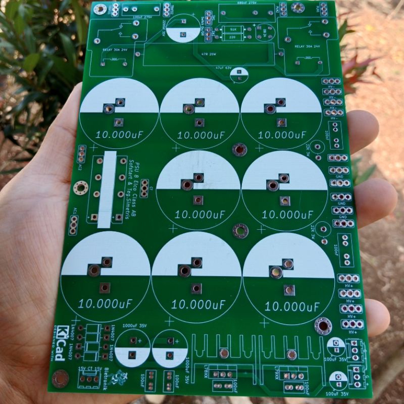 Pcb PSU Contents 8 Batteries CLASS AB Complete SOFTSTART Symmetrical
