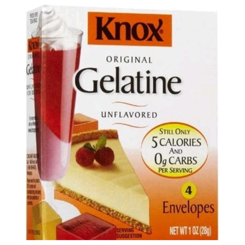 Kraft Original Knox Unflavored Gelatine Powder 4 Sachets Imported ...