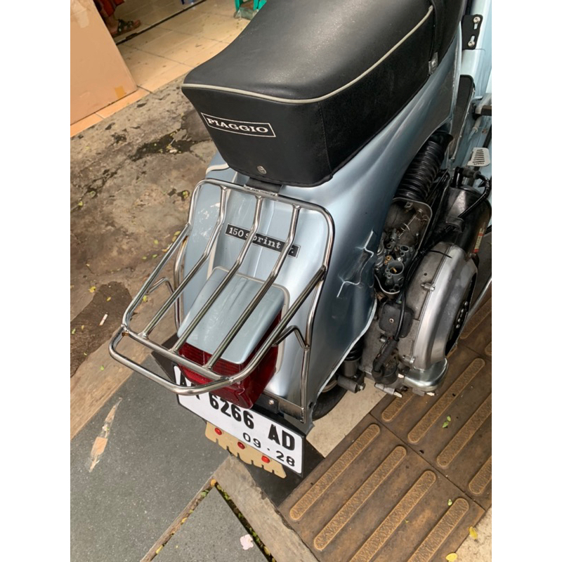 Vespa Super Bajaj Sprint Chrome Rear Rack | Shopee Malaysia