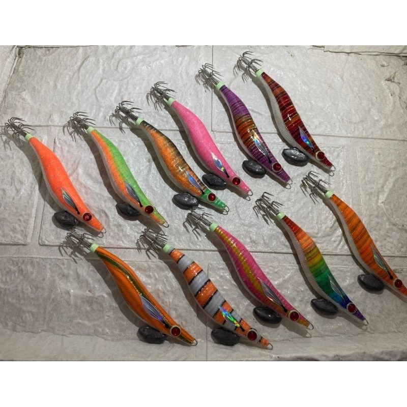Egi Handmade Bali Capela Squid Bait Squid Jig | Shopee Malaysia