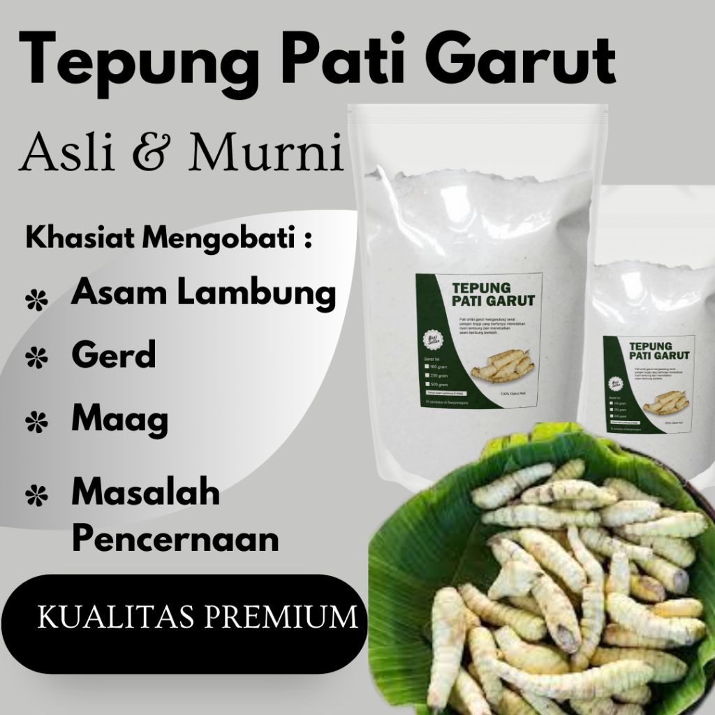 Garut Flour/ Garut Starch/Irut Starch/Angkrik Starch/Arowwrot/Gluuten ...