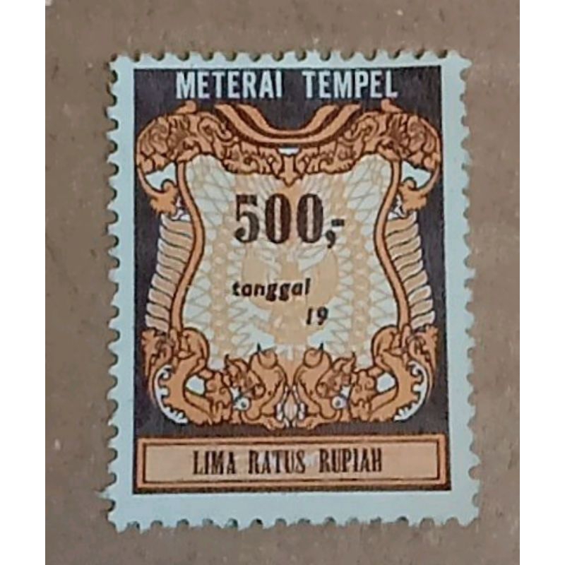 Original 500 RUPIAH TEMPEL MATERAI 1986-1990 | Shopee Malaysia