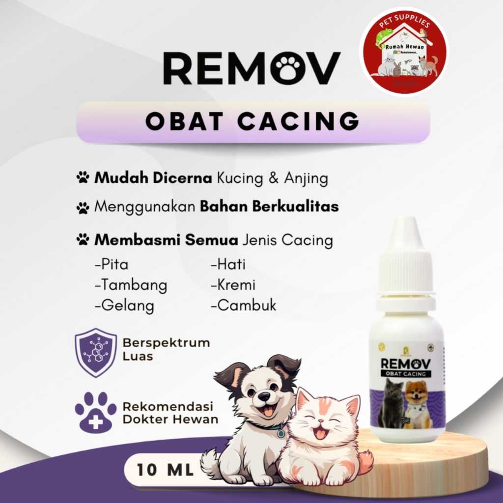 Cat Worm Medicine Remov Cat Dog Worm Medicine 10ml Shopee Malaysia