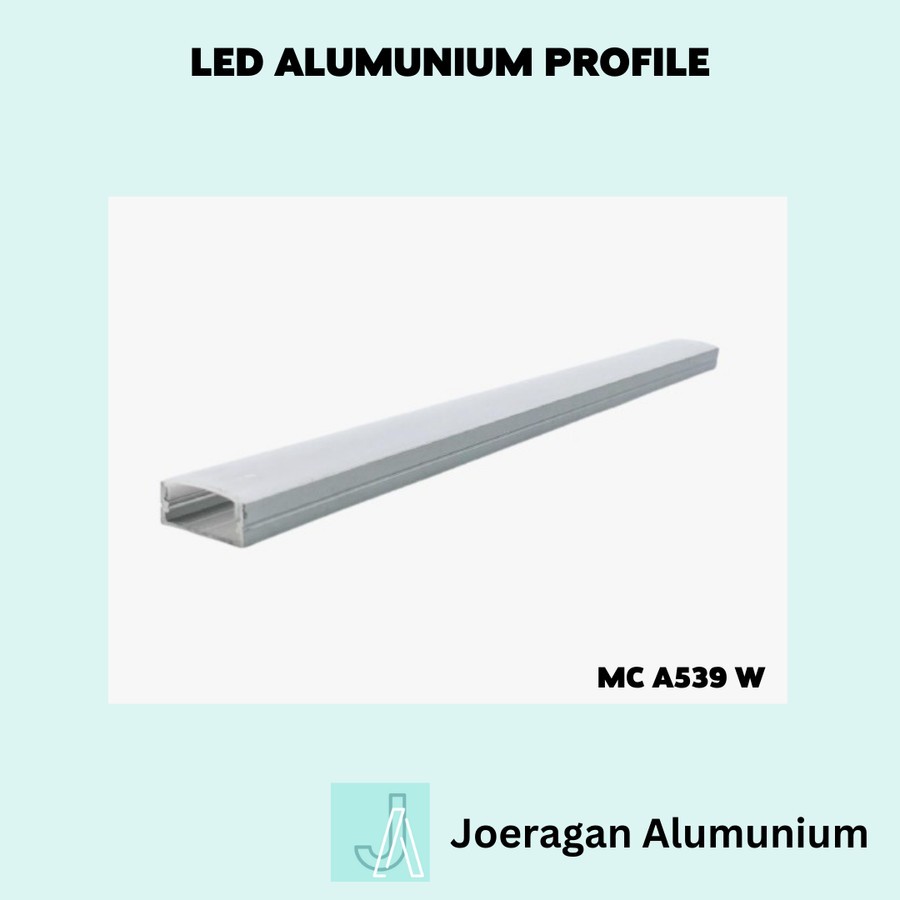 Led Aluminum Profile + LED Cover + LED Strip + End Cap MC 10 W | Shopee ...