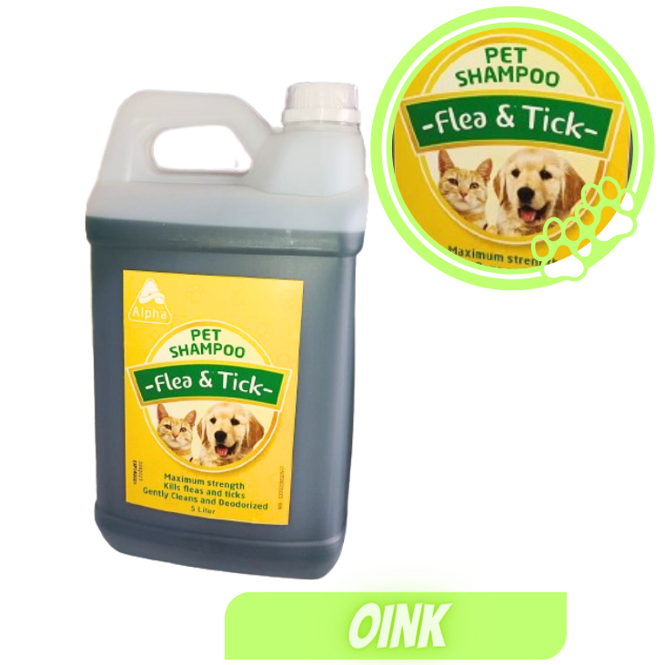 Anti Flea & Tick Shampoo For Cats And Dogs Alpha Flea & Tick Shampoo 5L