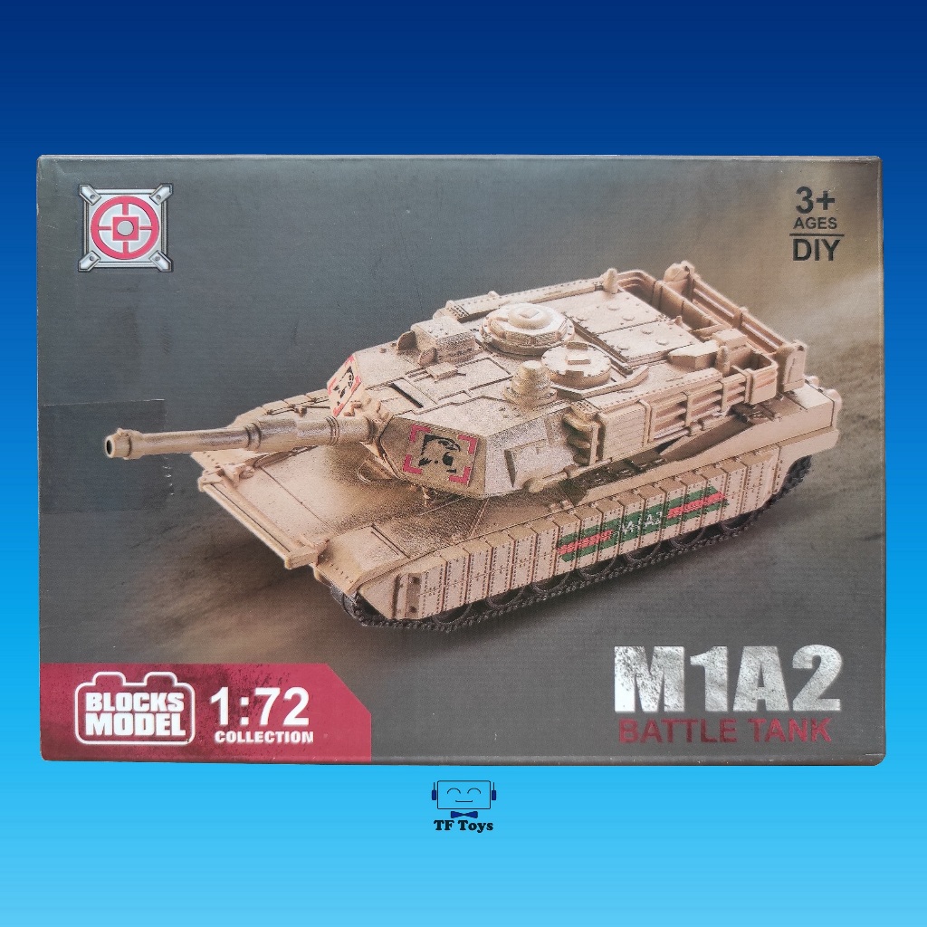[Tf Toys] Miniature model kit Mokit block model Tank M1A2 Abrams 1/72