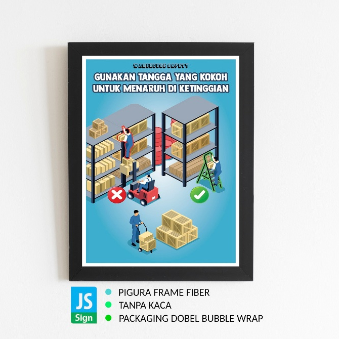 K3 Safety Poster Warehouse Safetya3 Size Frame Shopee Malaysia