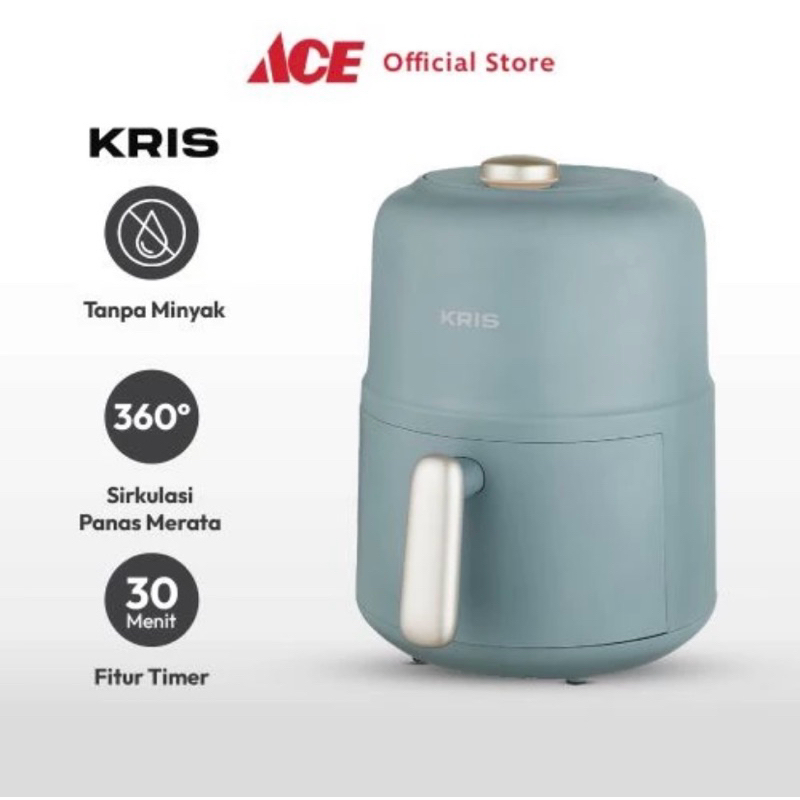 Ace Hardware Kris 2 ltr Air Fryer Manual Fried Food Maker Fryer