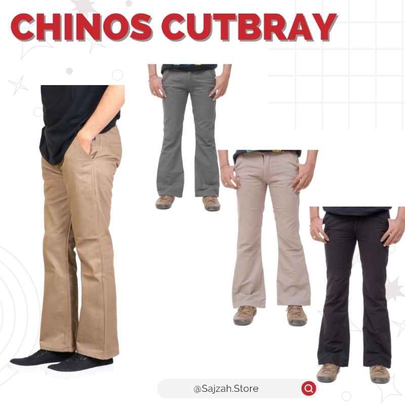 Sajzah Long Pants Chinos Wide Bottom Unisex Bootcut Pants Men | Shopee ...