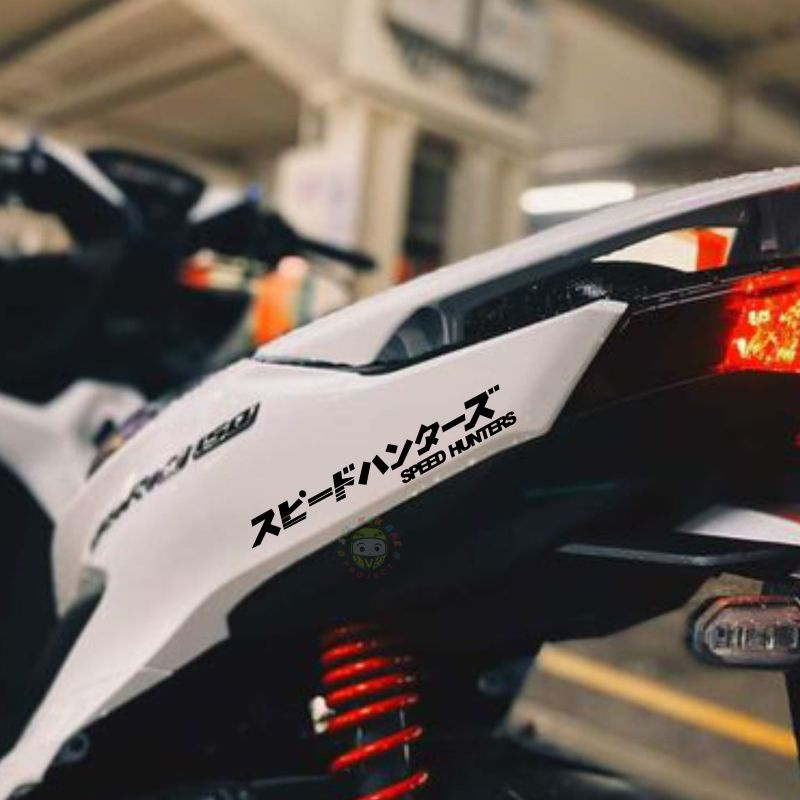 Motorcycle Sticker Japanese Writing Speedhunters Kanji Logo Cutting ...