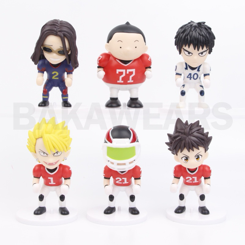 Action Figure Anime Eyeshield 21: Sena, Hiruma, Shin, Agon, Kurita ...