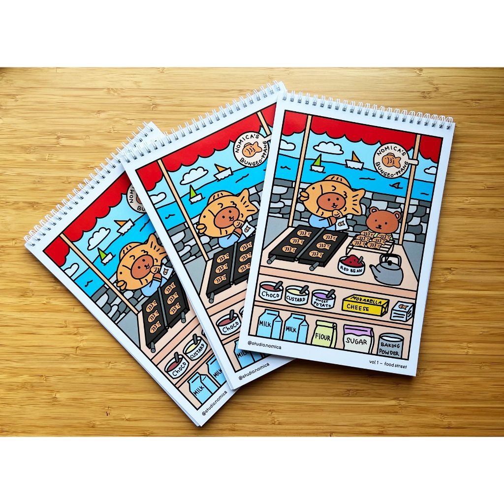 Studio Nomica Healing Coloring Book - Vol 1: Street Food | Shopee Malaysia