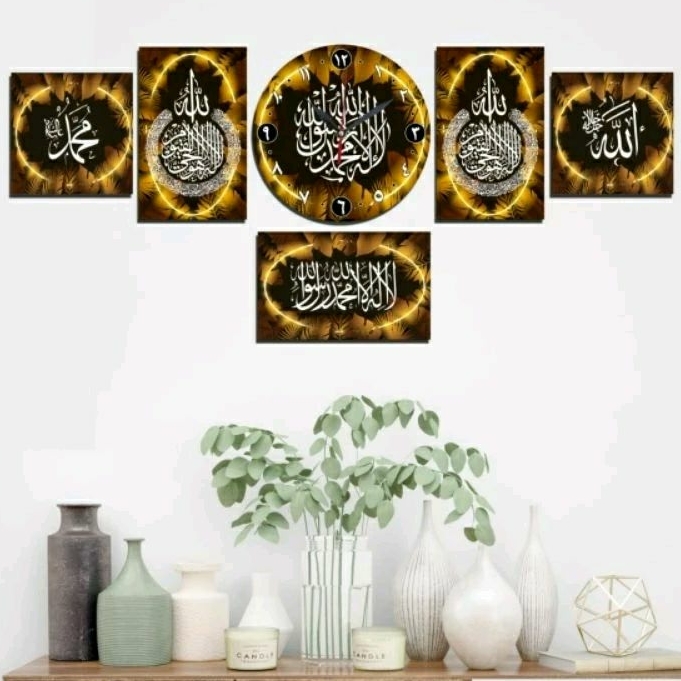 1 Set of the Latest Luxury Calligraphy Wall Clocks | Shopee Malaysia