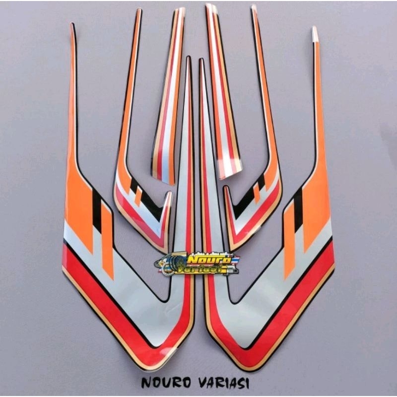 MERAH Striping Yamaha rx s rxs special red orange special quality ...