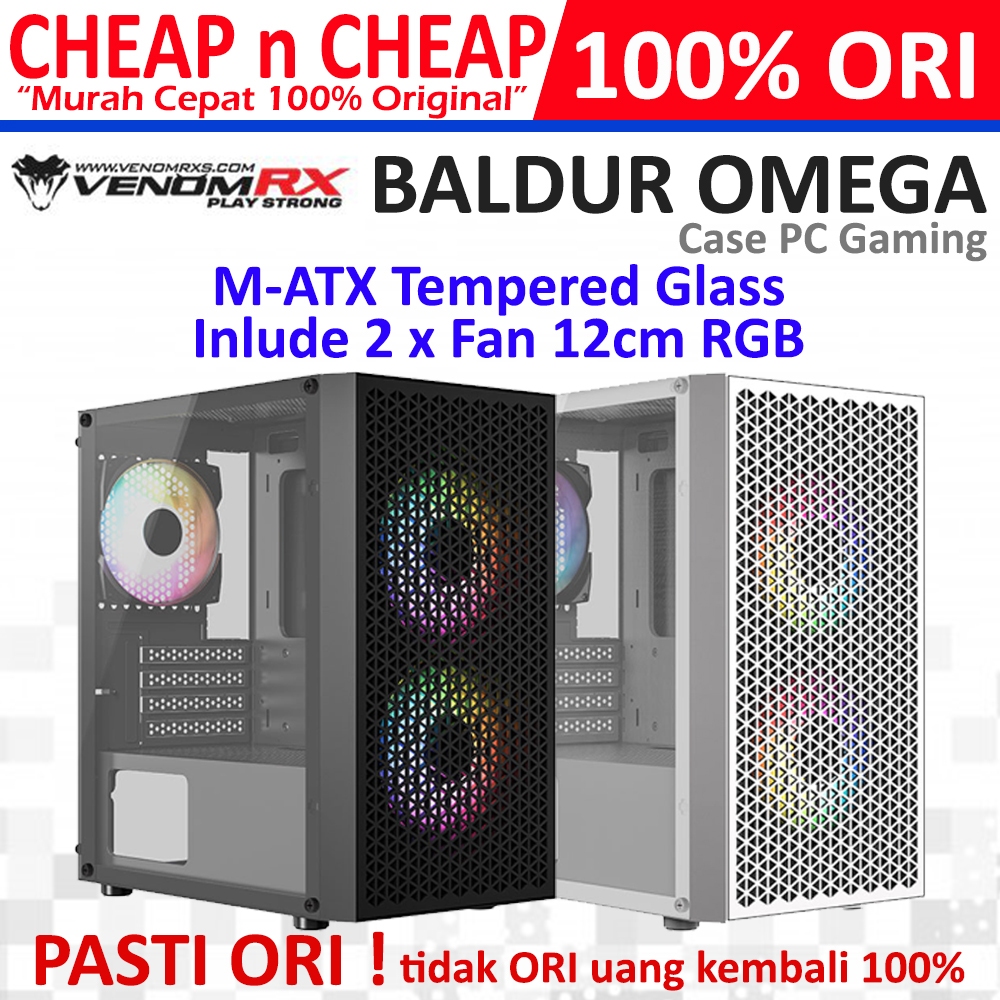 Venomrx Baldur Omega Case Gaming Computer PC Case Venom RX | Shopee ...