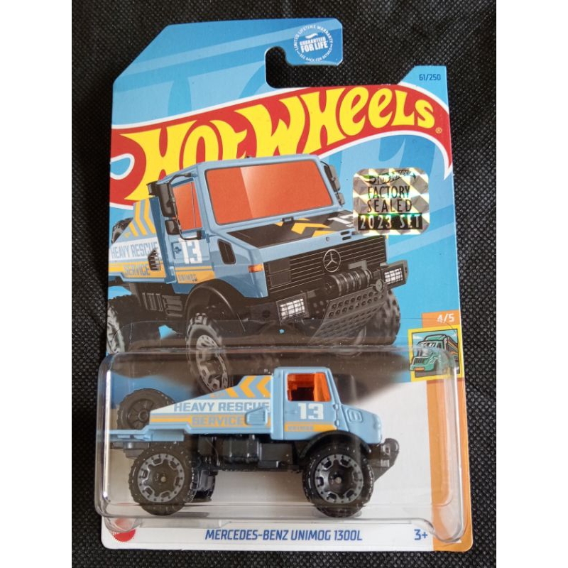 Hot WHEELS MERCEDES-BENZ UNIMOG 1300L FACTORY SEALED | Shopee Malaysia