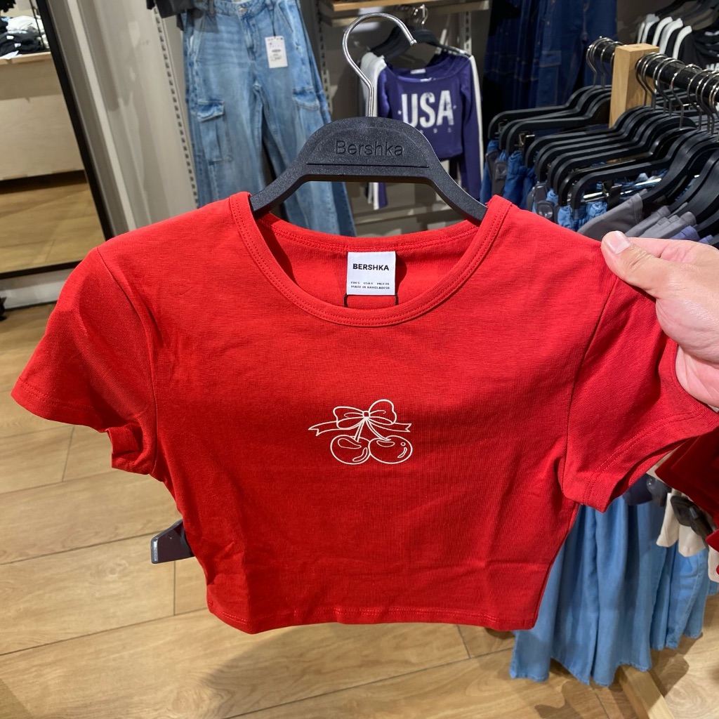 Order Bershka Croptee TShirt (Woman) Shopee Malaysia