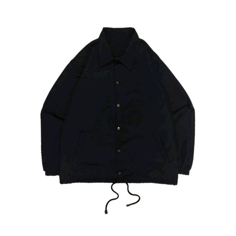 HITAM Black Plain JUMBO UNISEX PREMIUM COACH Jacket PREMIUM COACH Parachute Jacket BIGSIZE CASUALOUTFITS UNISEX Shopee Malaysia