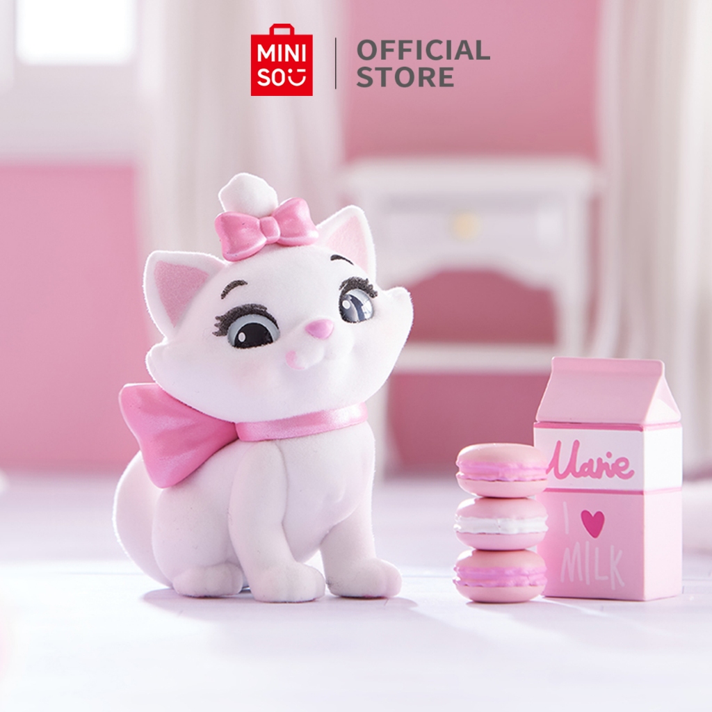 Miniso x Disney Blind Box Ornaments Cute Cat Flocking Gifts For Girls