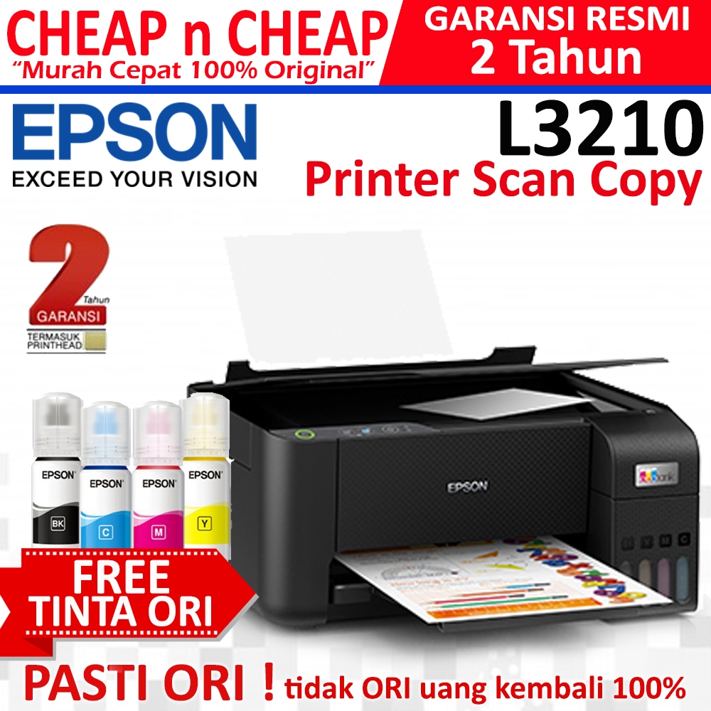Epson L3210 Print Scan Copy A4 Printer EcoTank L 3210 All in One PSC