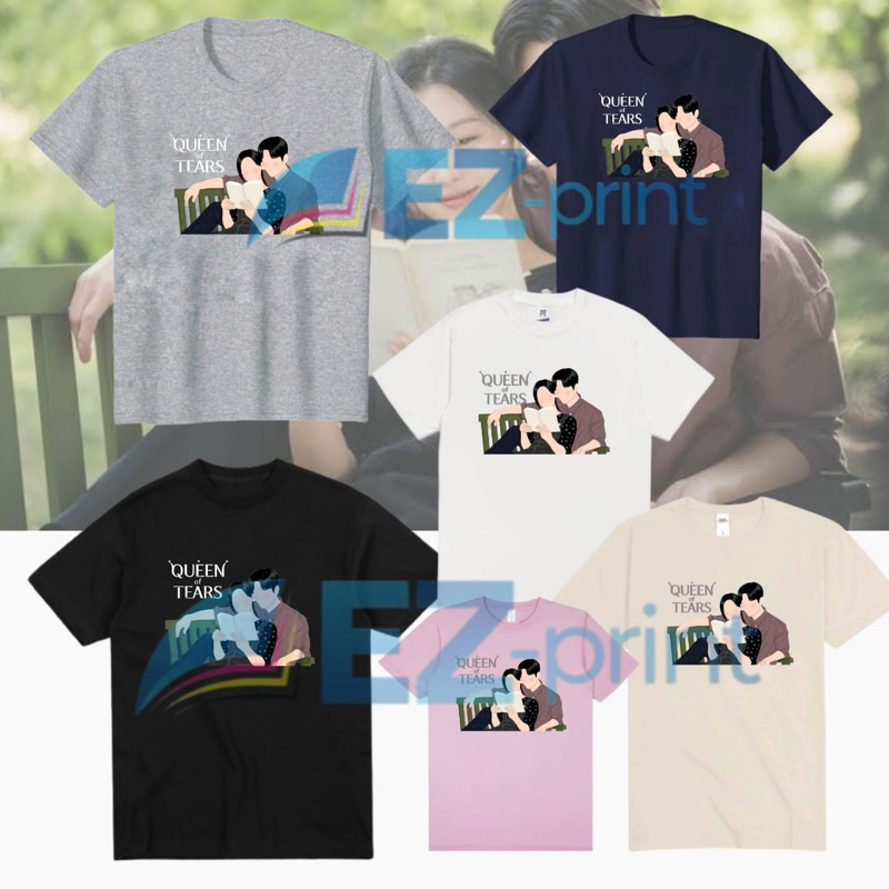 Kaos TSHIRT BAEK HYUN WO HONG HAE IN READING BOOKS KDRAMA QUEEN OF