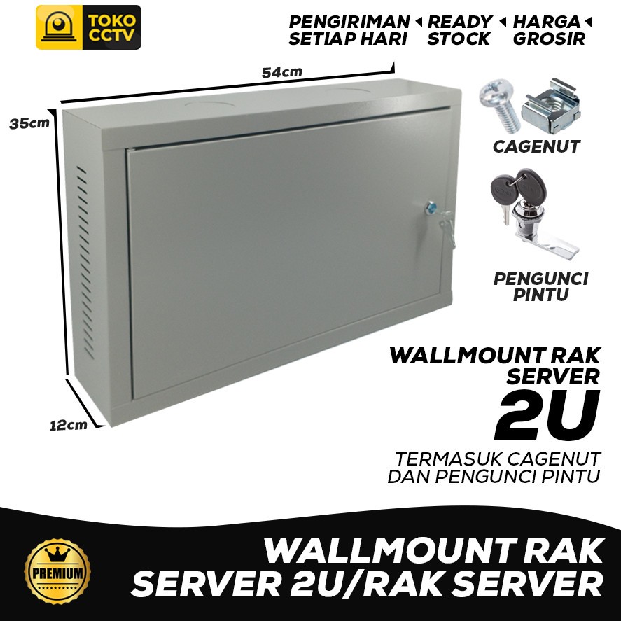 Wallmount Rack Server 2U, Single Door Server Rack 2U | Shopee Malaysia
