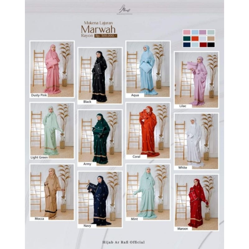 Tille Marwah Moslem - Rayon Motif Embroidery Variation AR - Ori By AR ...