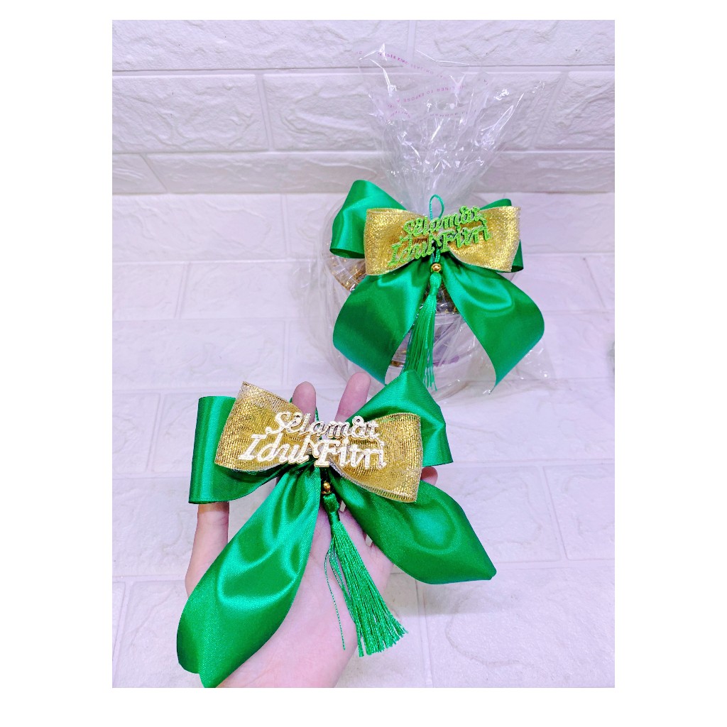 Glitter Hampers HAPPY EID UL FITRI Ribbon - Eid Ribbon Hampers | Shopee ...