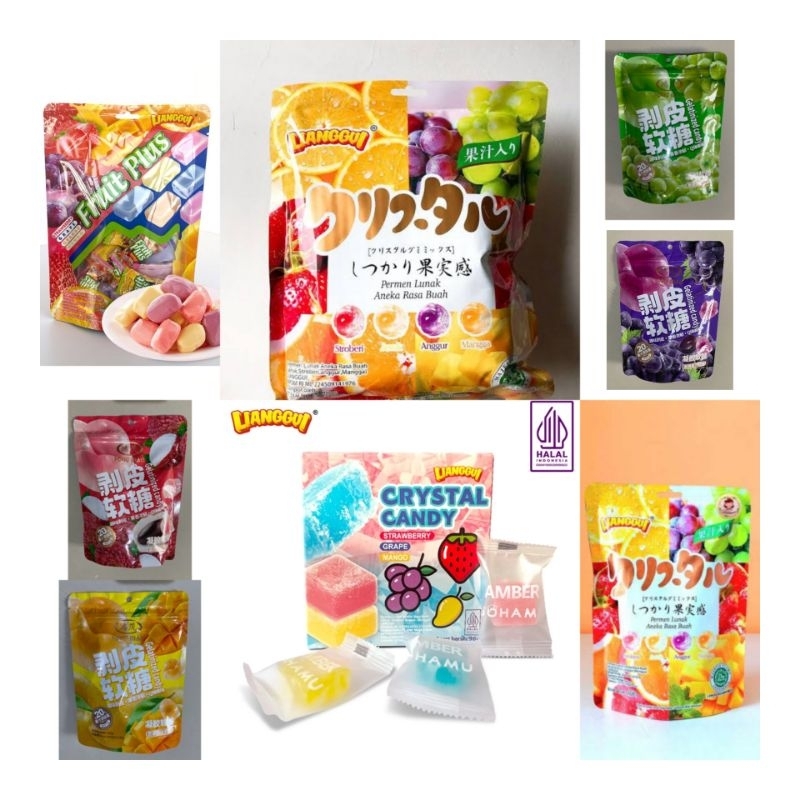 Lianggui Soft candy, Hongmao, Peeled gummy, fruit plus, Crystal candy ...