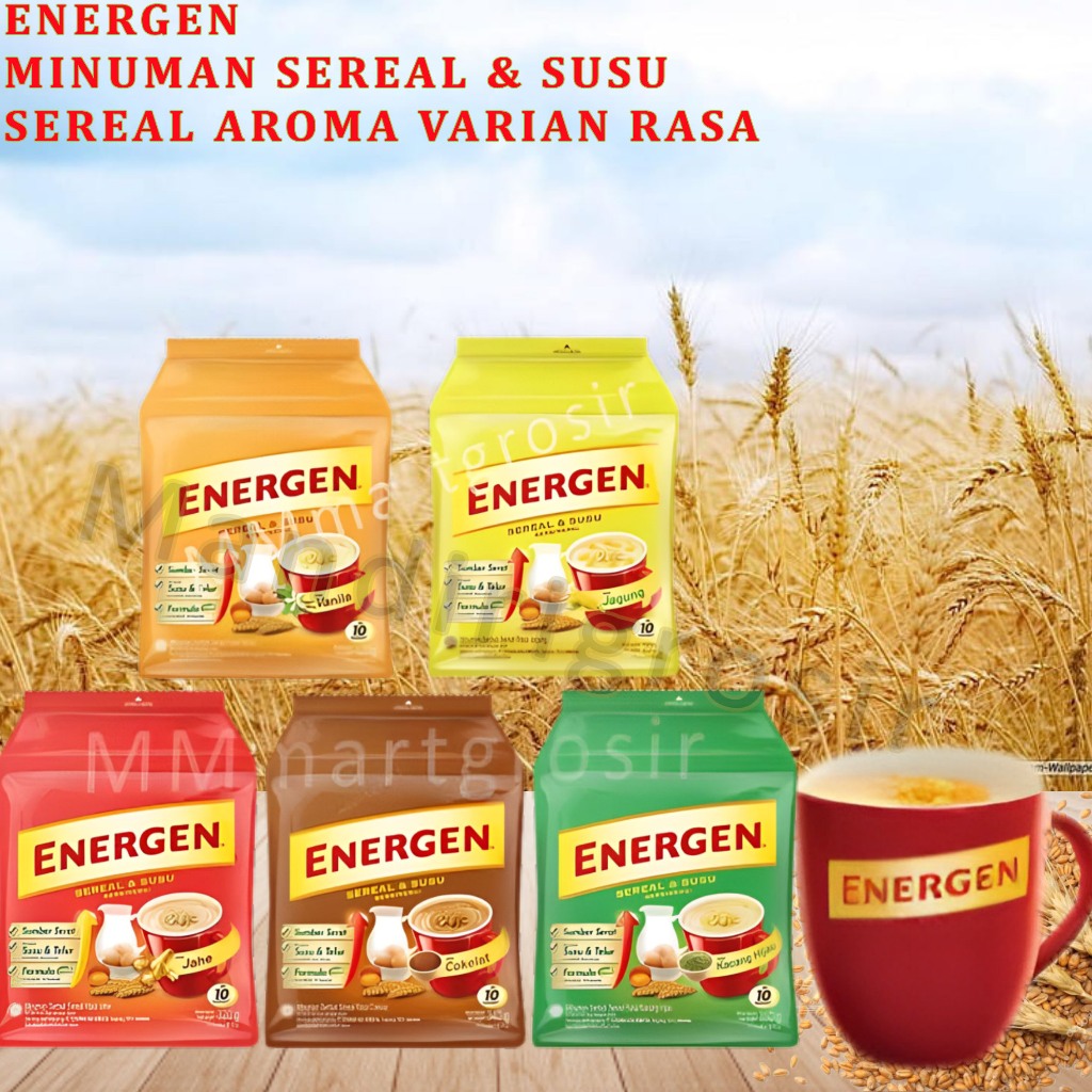 Cereal & Milk Drink * Energen * Cereal Aroma Variant Flavor | Shopee ...