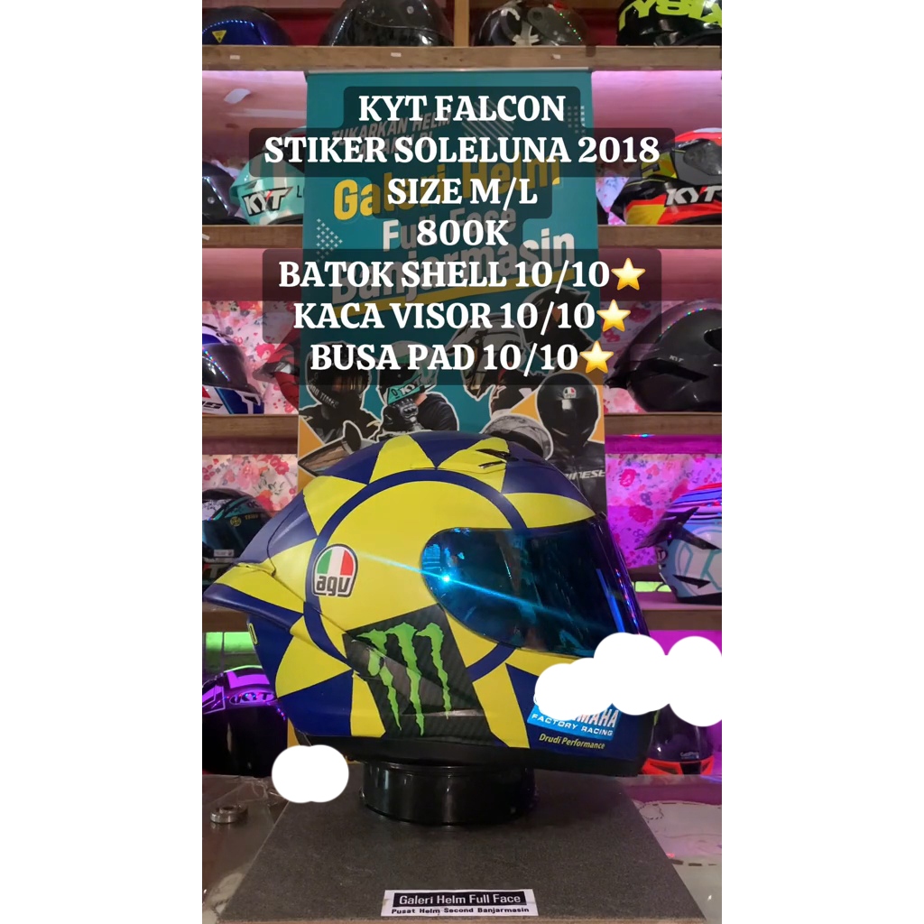 Kyt FALCON FR Sticker AGV SELOLUNO VALENTINO ROSSI | Shopee Malaysia