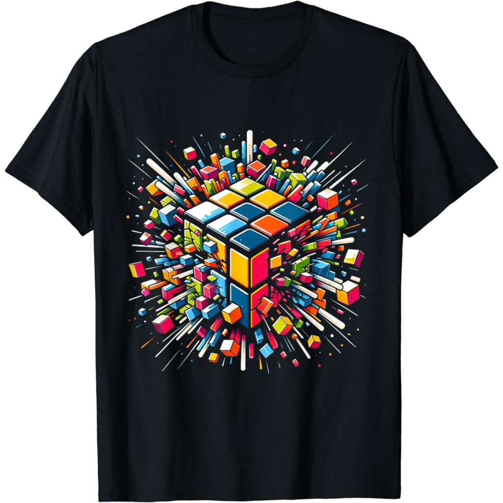 Children's Clothes Exploding Cube Speed Cubing Puzzle Master T-Shirt ...