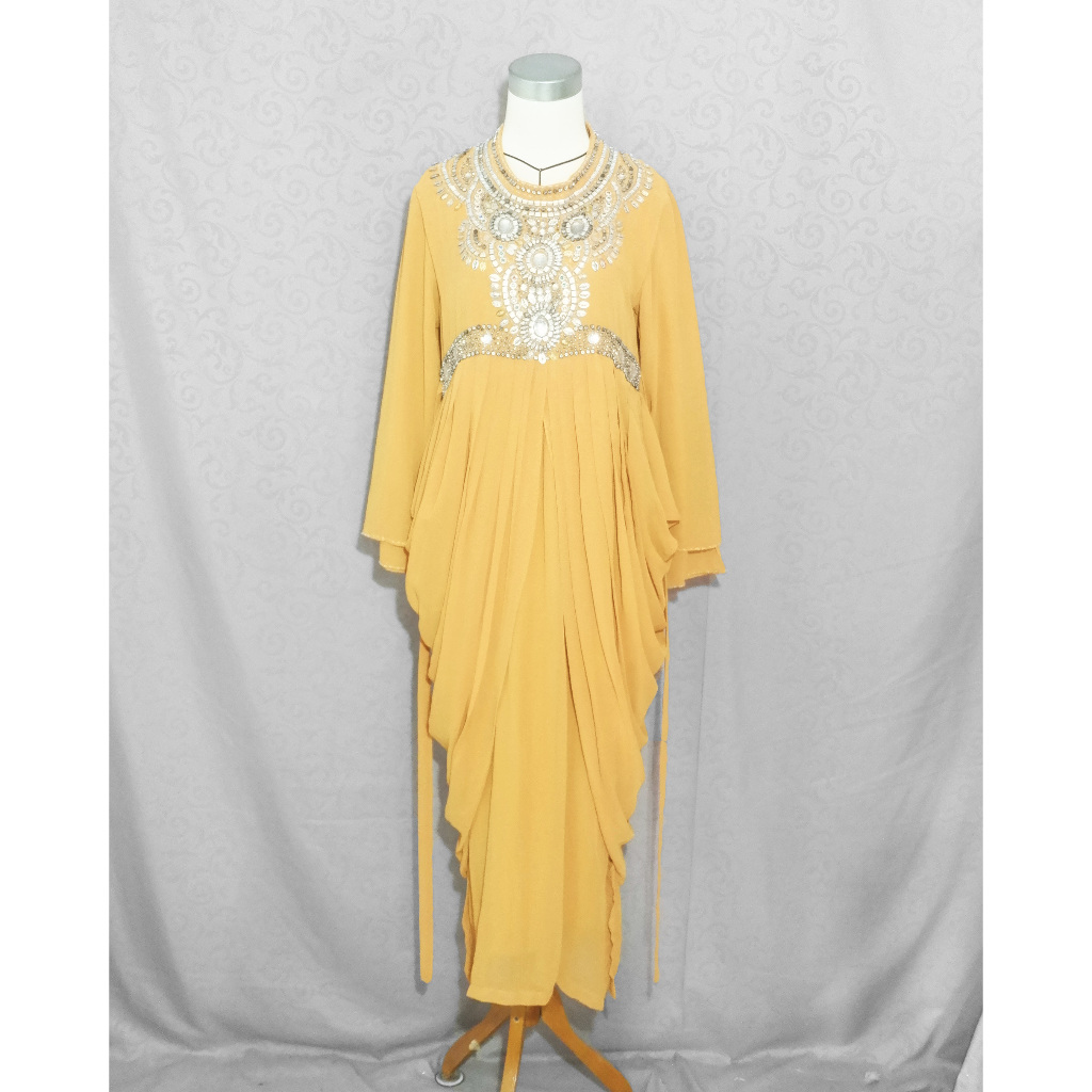 Ld 96 Yellow Party Robe | Shopee Malaysia