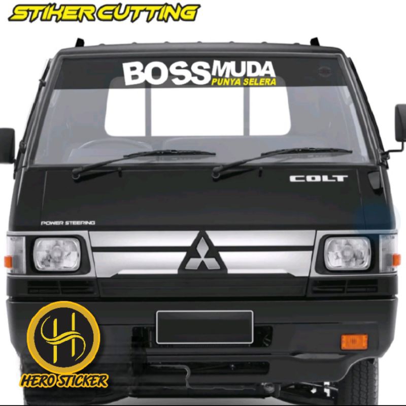 Car windshield stickers YOUNG BOSS HAS SELERA stickers Pick Up Car ...