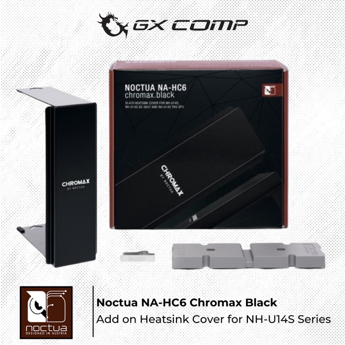 Noctua NA-HC6 Chromax Black | Add on Heatsink Cover for NH-U14S Series ...