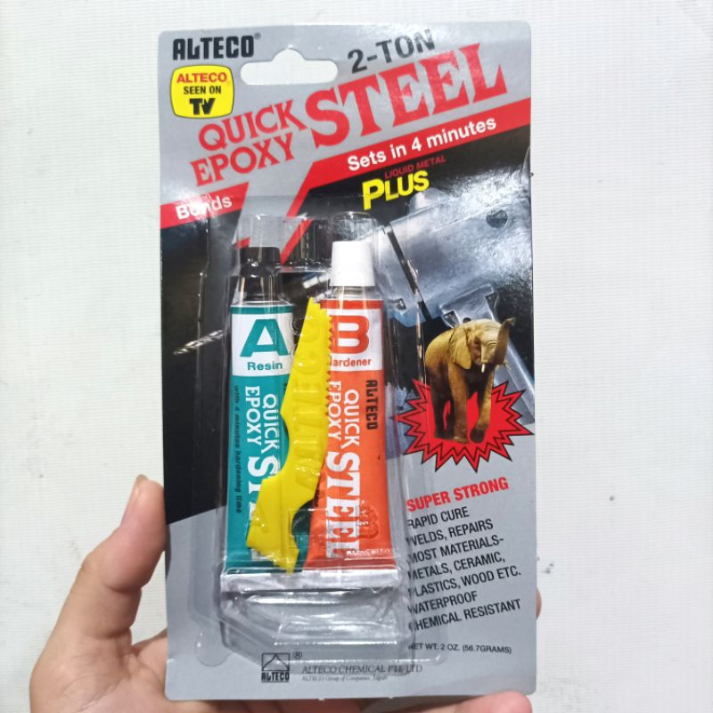 Alteco 2ton Quick Epoxy Steel Glue - 56.7 gr (Often Called Iron Glue ...