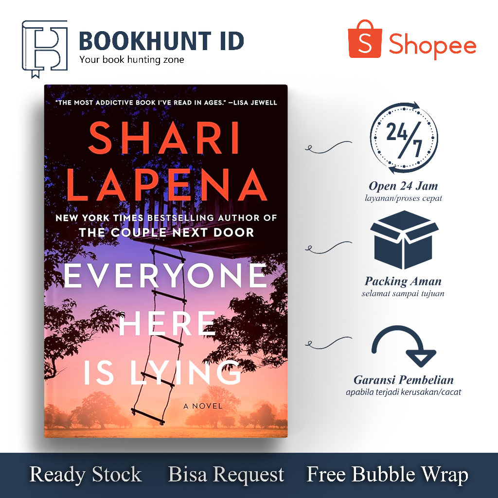 Everyone here is lying by shari lapena english shopee malaysia