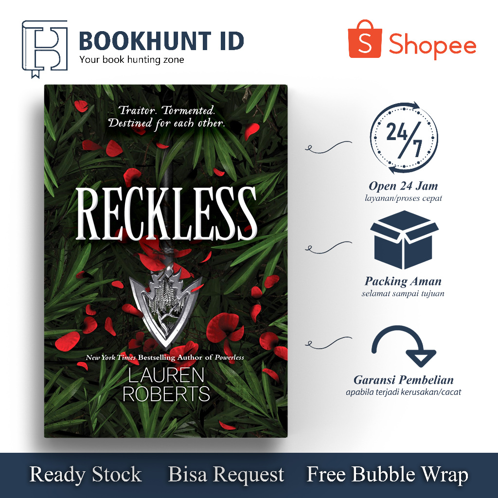 Reckless (The Powerless Trilogy, 2) By Lauren Roberts (English ...