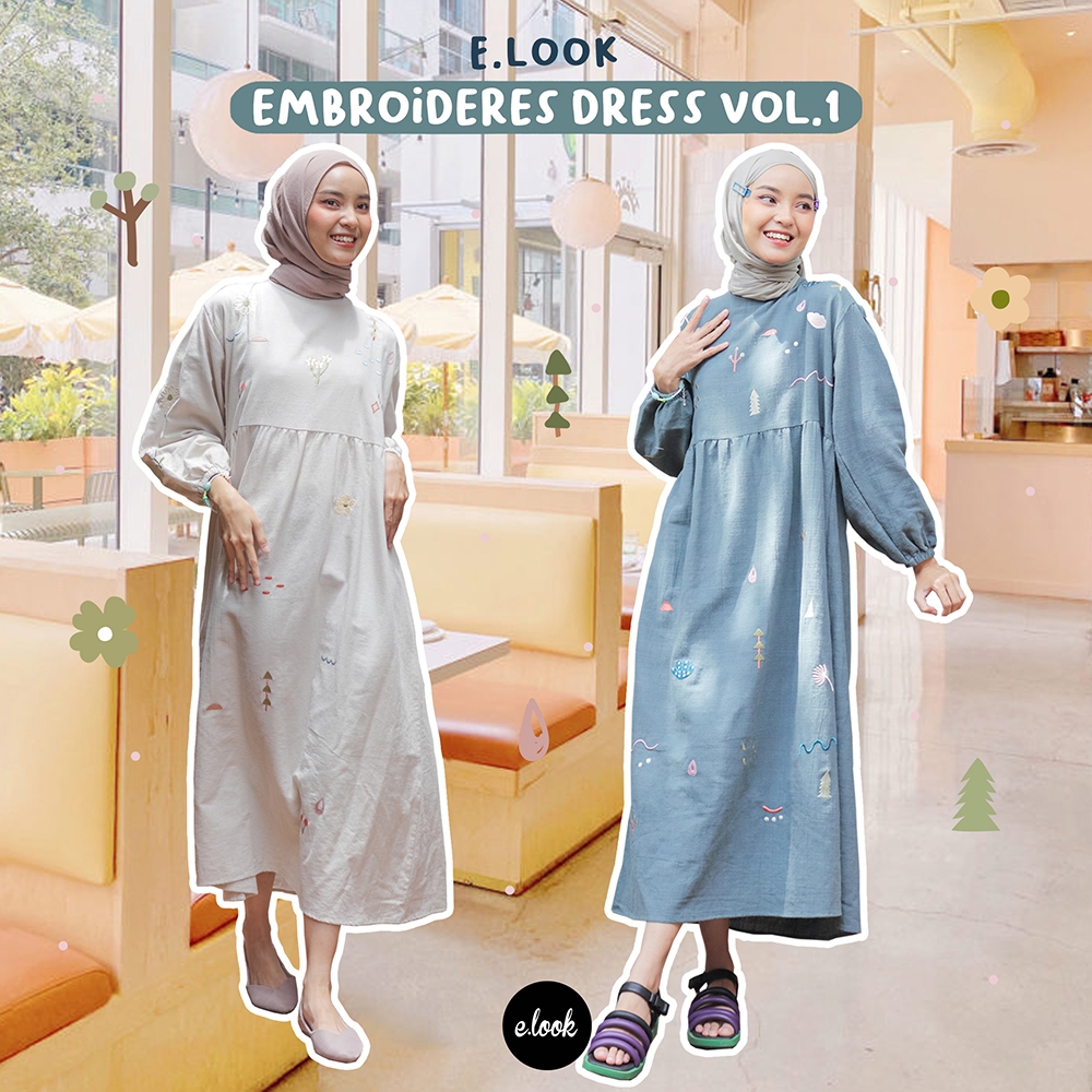 E.look Embroidered Dress Vol.1 | Shopee Malaysia