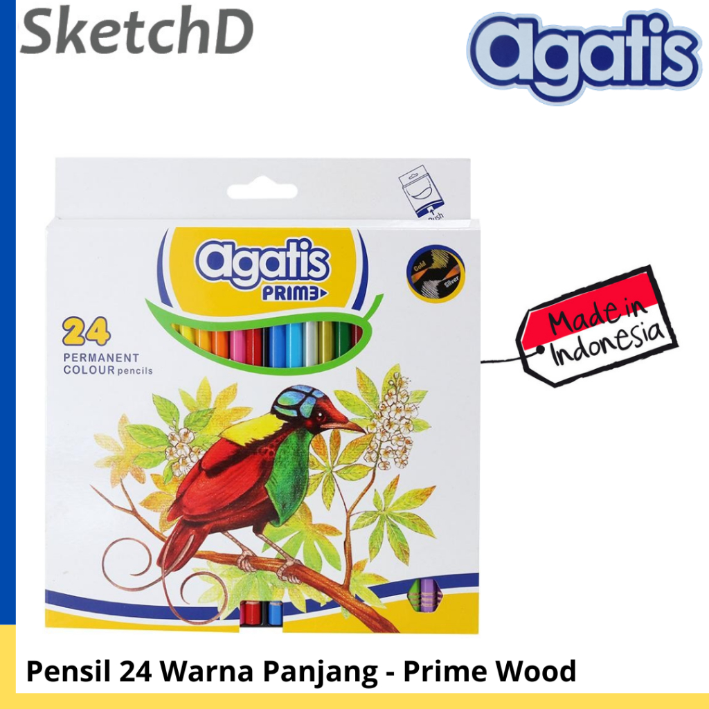 Prime Wood Agatis Colored Pencils 24 colors - Color Pencil | Shopee ...