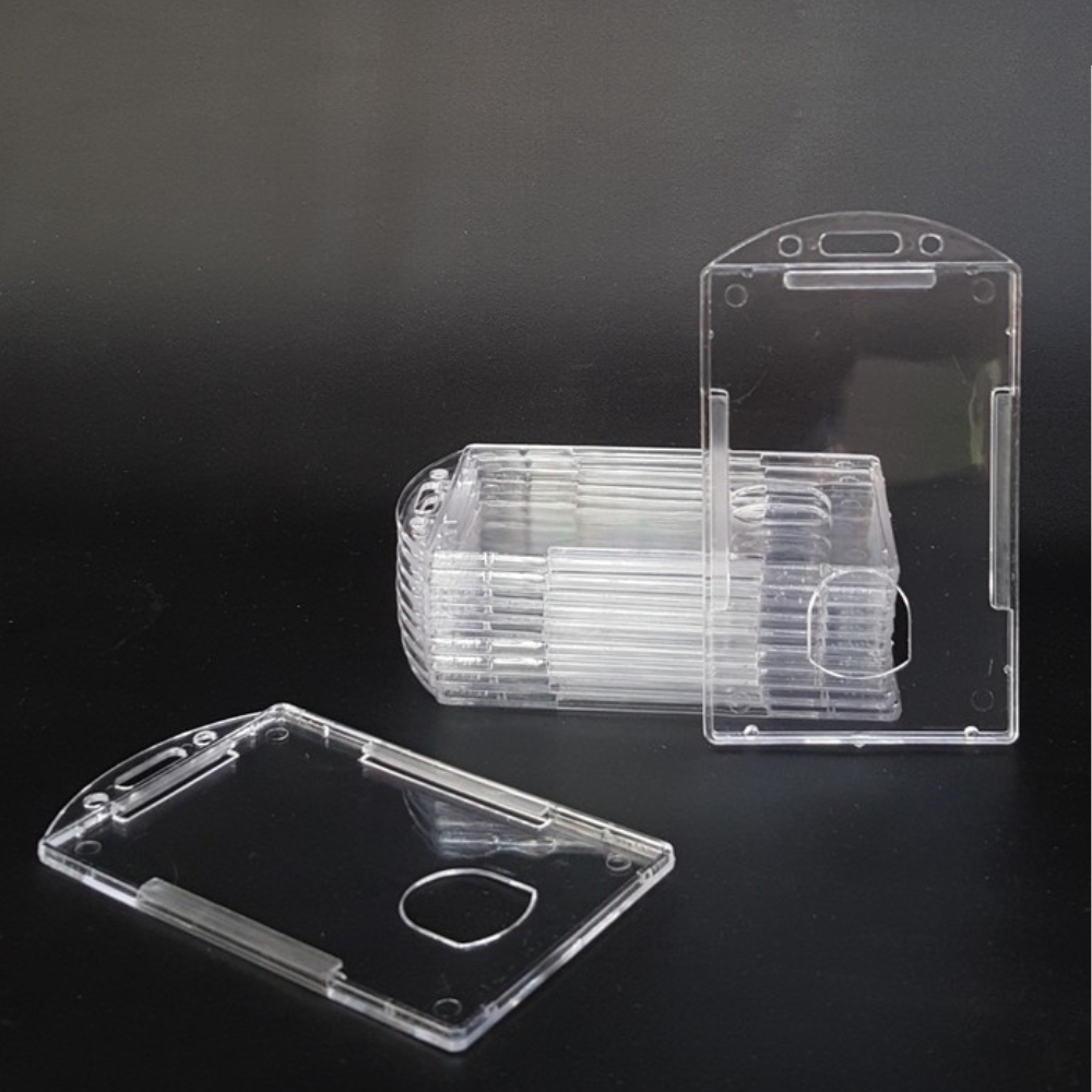 Clear Glass Frame/Transparent Clear Frame Casing ID Card Holder ...