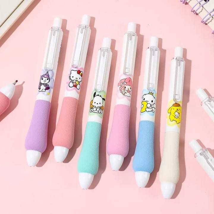 Penna A Sfera Sanrio Hello Kitty Kuromi, 10 Colori In 1 Penna, Tratto 0.7mm, Multicolore