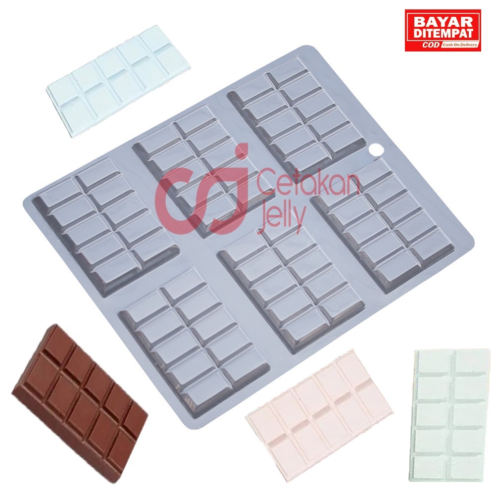 CJ Chocolate Mold Chocolate Pudding Jelly Choco 10 Blocks 6 Cavity ...