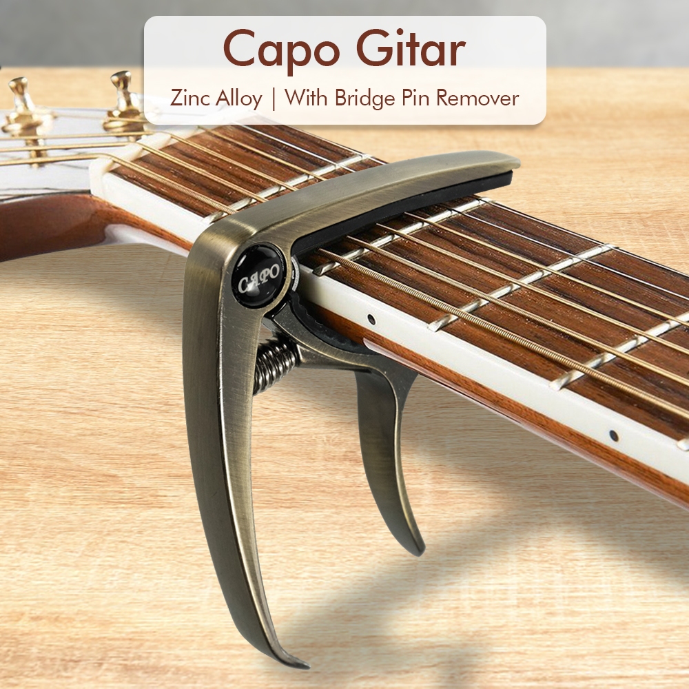 Capo Guitar Chord Acoustic Standart Aluminum Alloy Zinc Alloy SLOZZ Shopee Malaysia