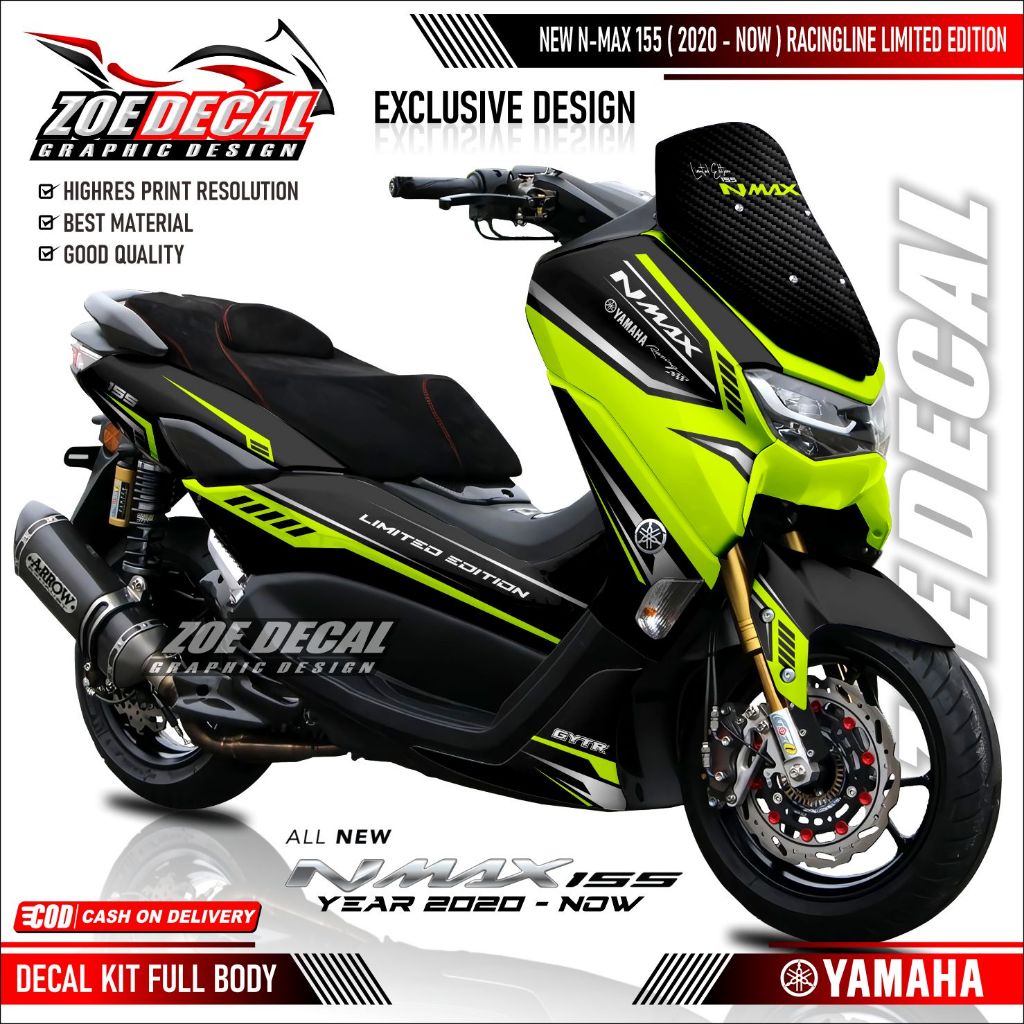 Latest FULL BODY Decal New NMAX 155 N MAX New 2020 Motif/ Limited ...