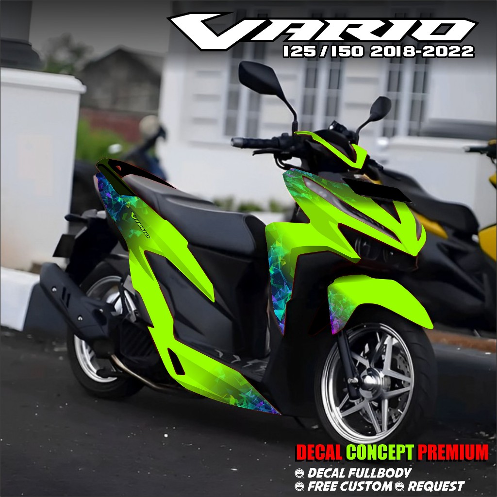 Free CUSTOM Sticker Motorcycle Honda VARIO 125/150 2018-2022 Fullbody ...