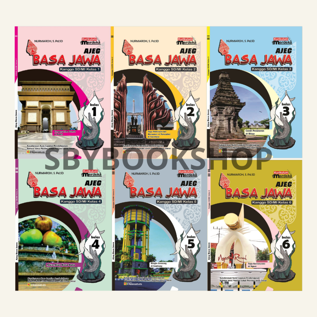 LOKAL Java Language Package Book Ajeg Basa Jawa SD MI Class 1 2 3 4 5 6 ...