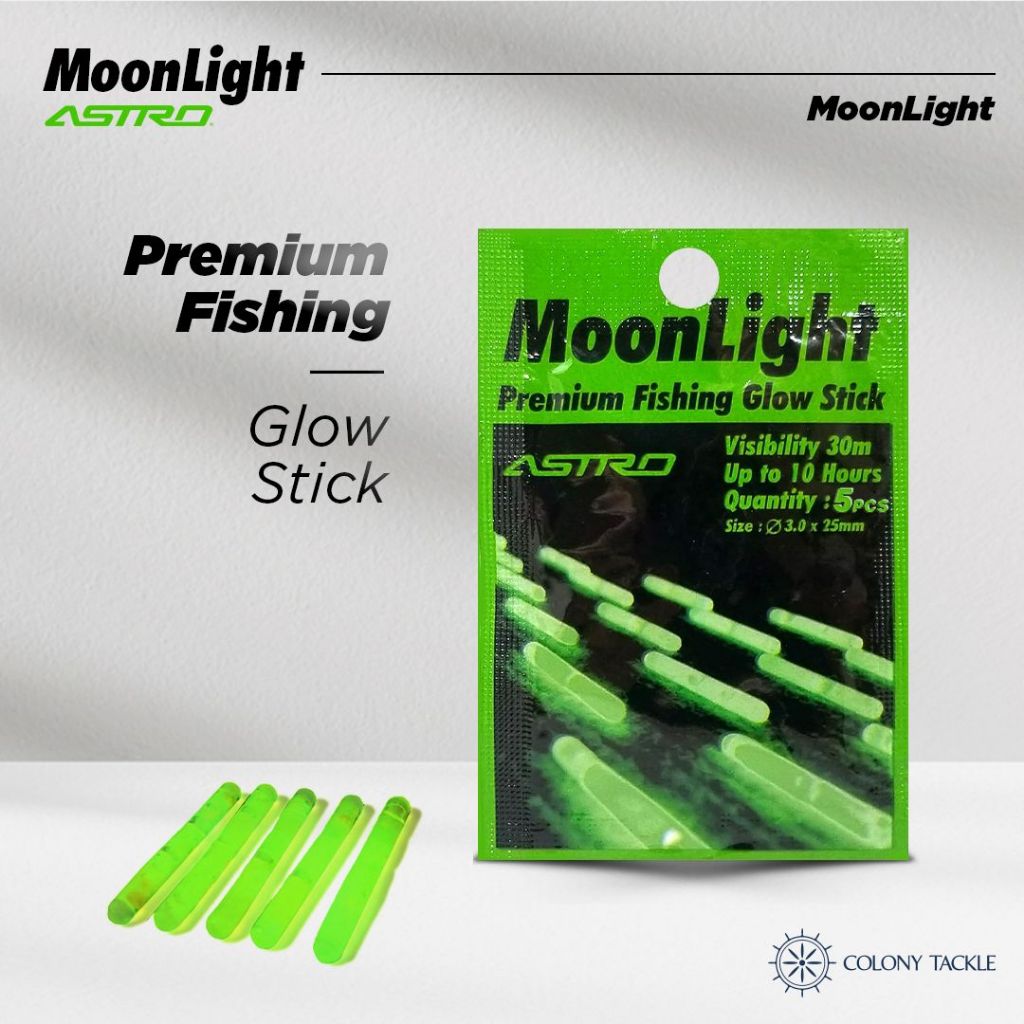 Starlet Starlite Moonlight Astro Fishing Rod 5 Pcs Glow Visibility ...